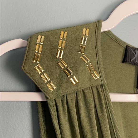 Kardashian Kollection Olive Green Sleeveless Dress - Picture 5 of 5